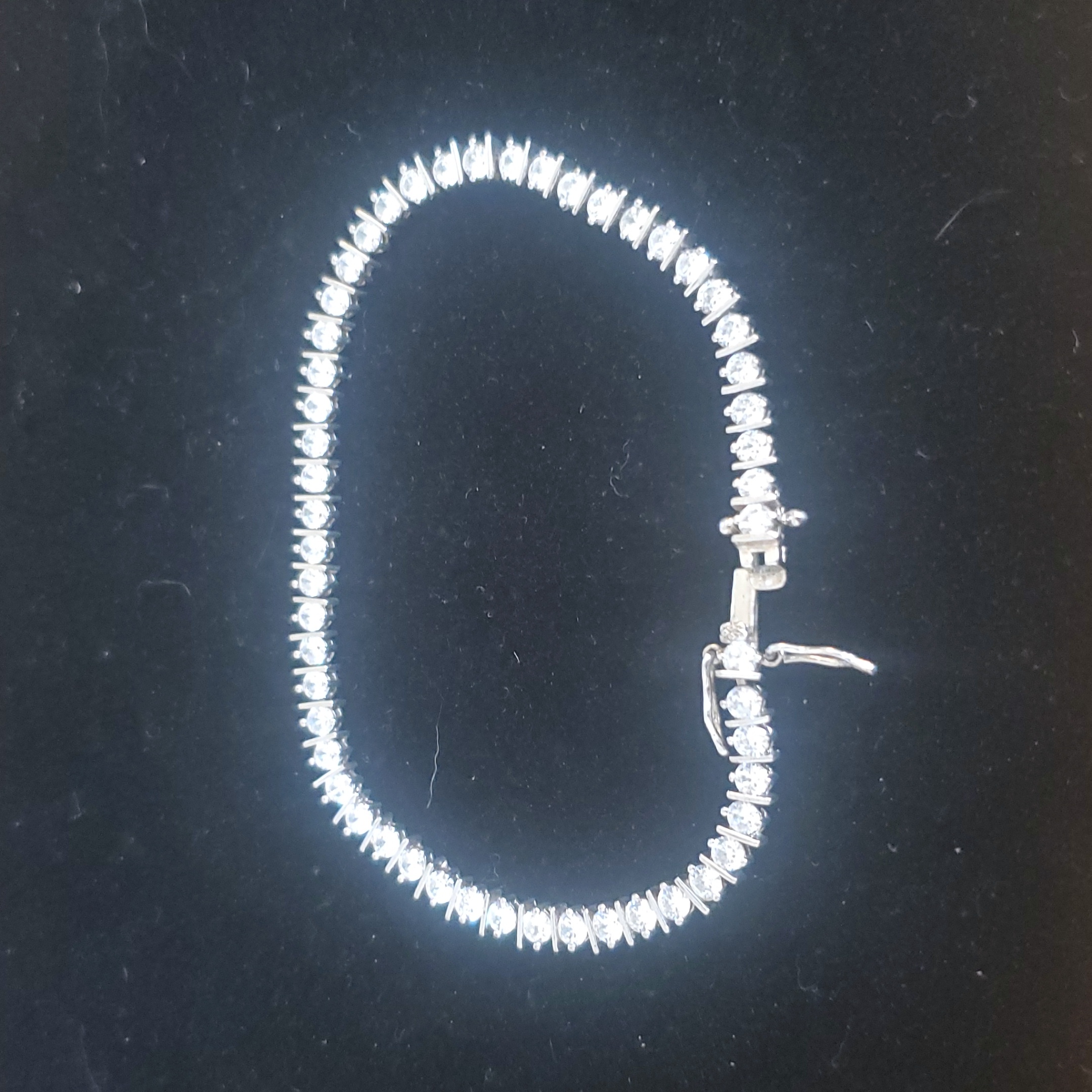 Tennis Bracelet By Brass Jcm Cz